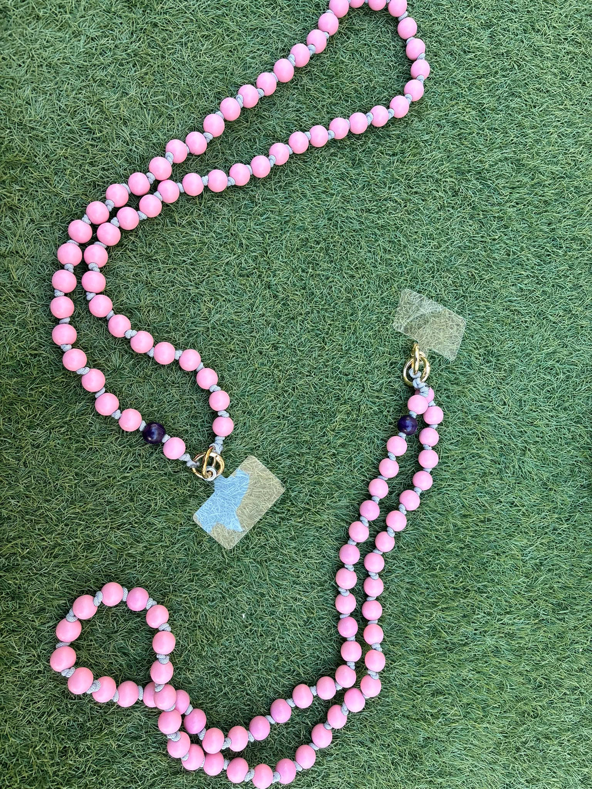 Llavero de bolas rosa